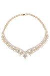 18K Gold Plated Queen CZ Necklace