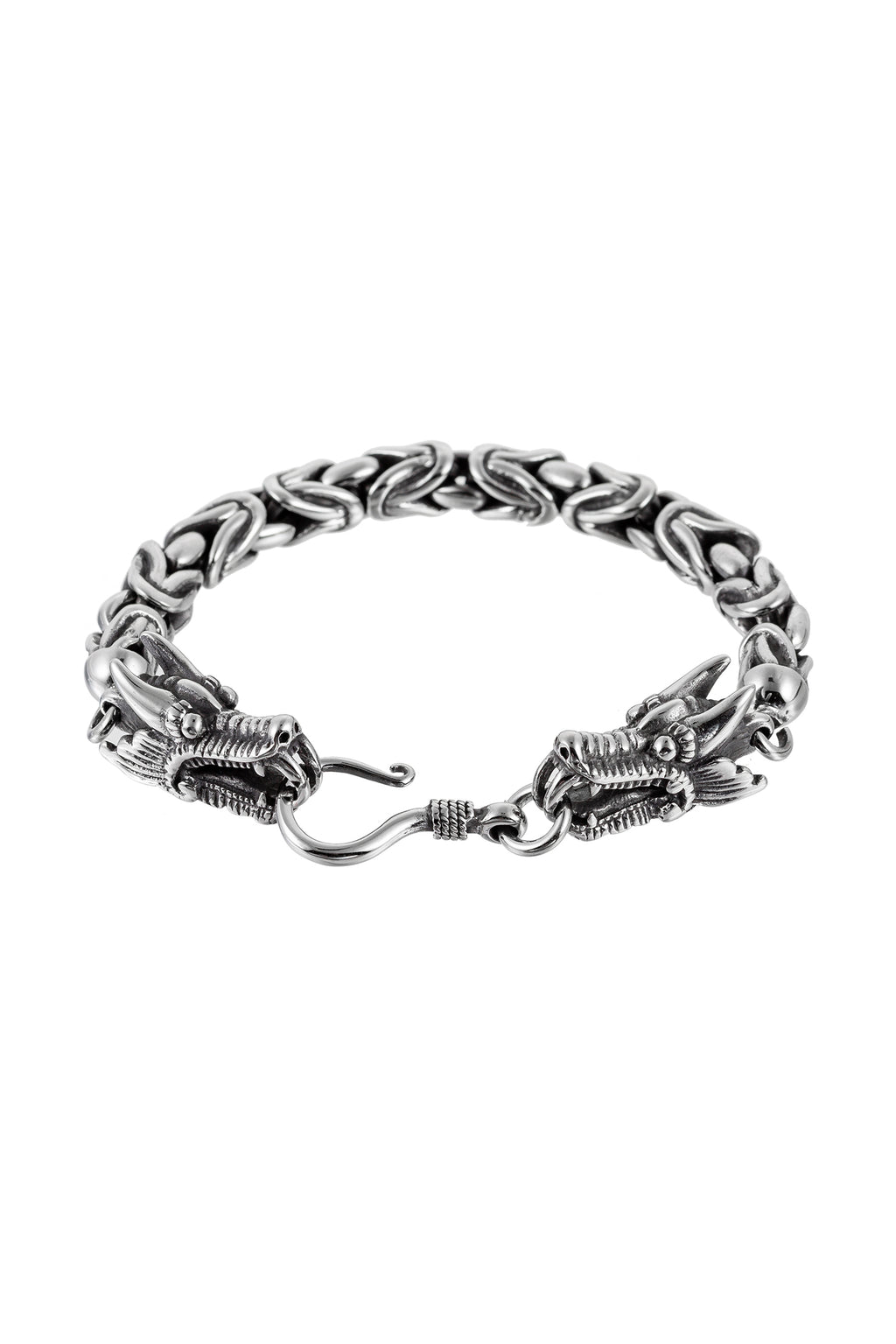 JOHN HARDY Men's Naga Silver Dragon Head Bracelet on Fishtail Chain |  Bloomingdale's
