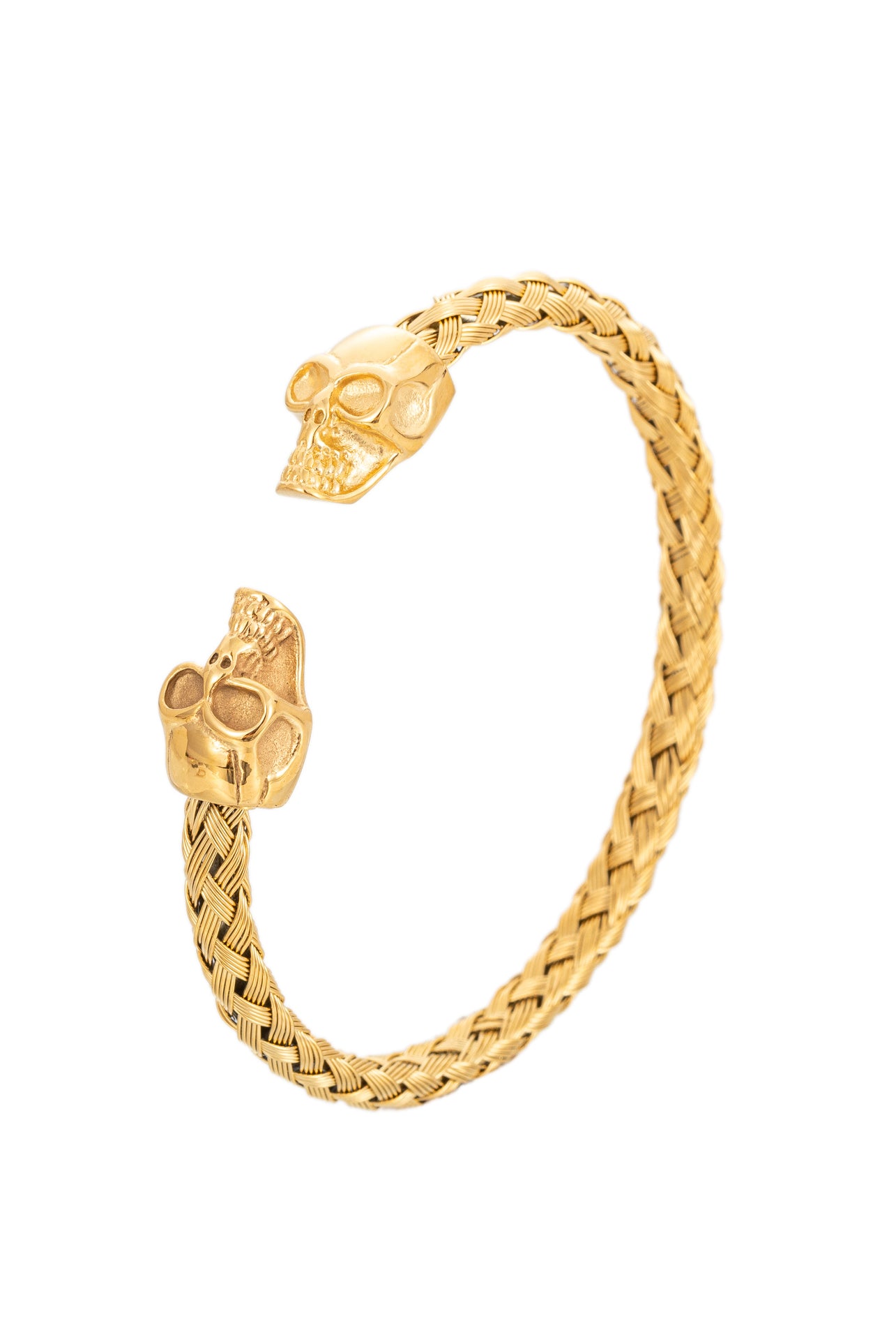Rune - Premium 18k Gold Finished Skull Bracelet – Nordicmoon co